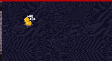 French Terry Panel ca. 85cm What the Duck Blau by Thorsten Berger von Swafing